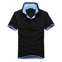 Short Sleeve High Quality Men′s Double Collar Polo Shirt